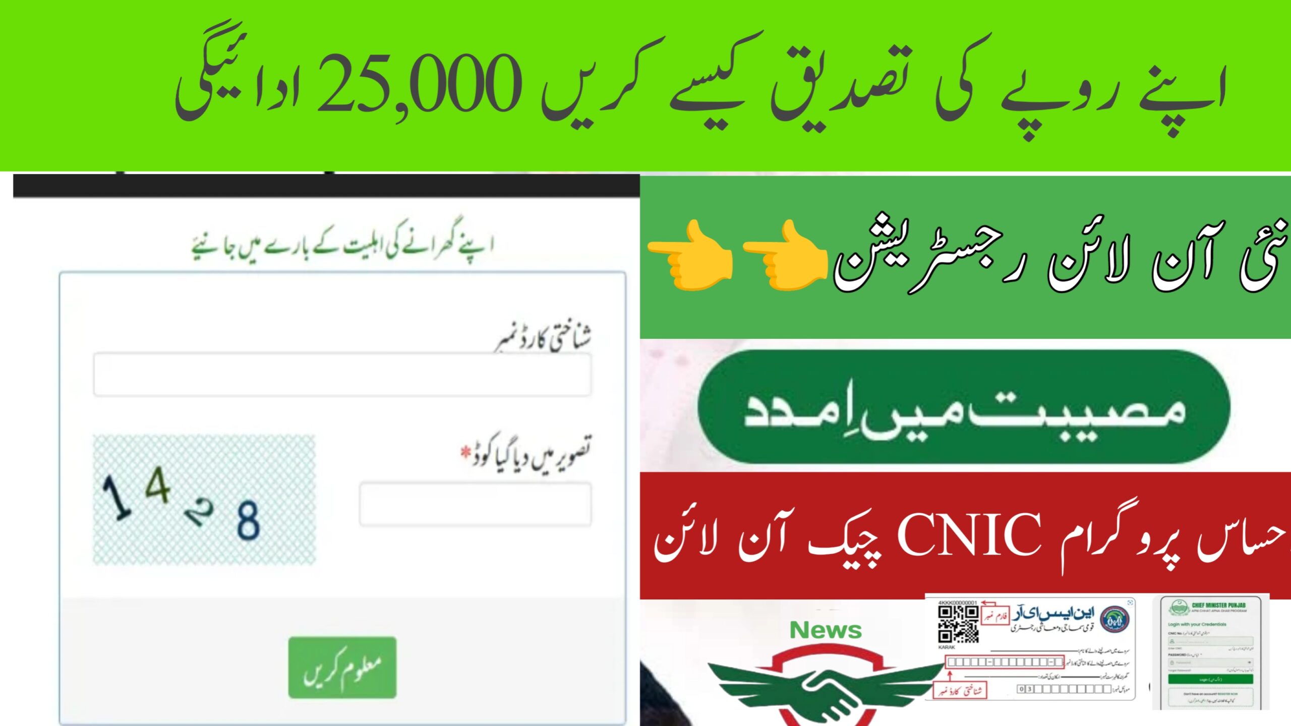 Ehsaas Program CNIC Check Online 2024