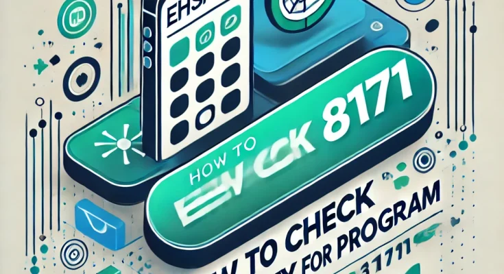 How to Check Eligibility for Ehsaas Program via 8171